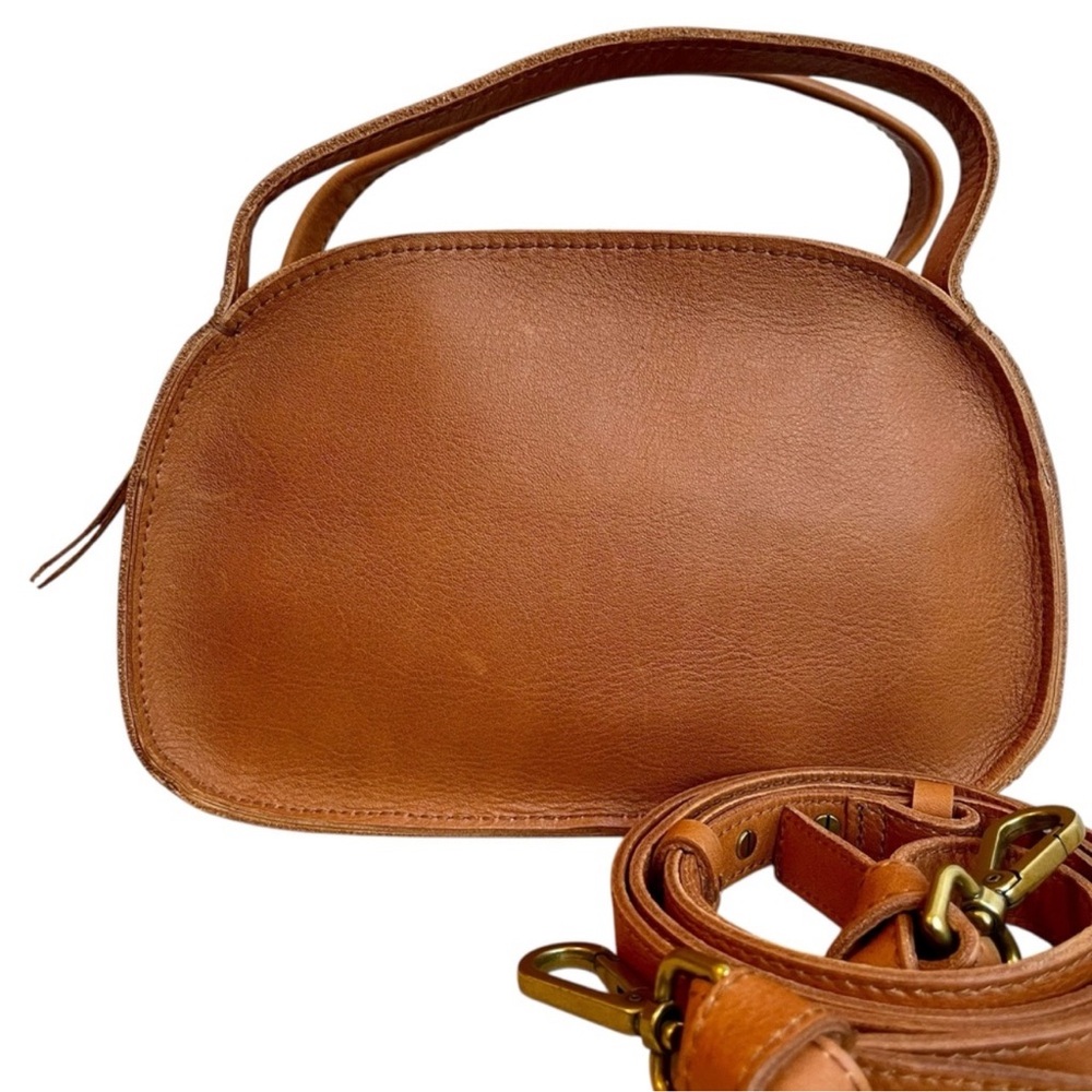 Madewell Classic Tan Leather Crossbody Bag - Women